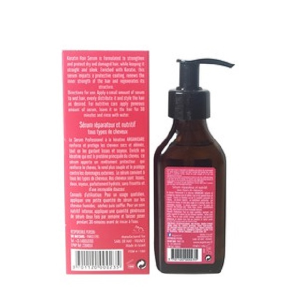 Tinh dầu ngăn ngừa tóc hư ARGANICARE KERATIN HAIR SERUM 100ml ISRAEL