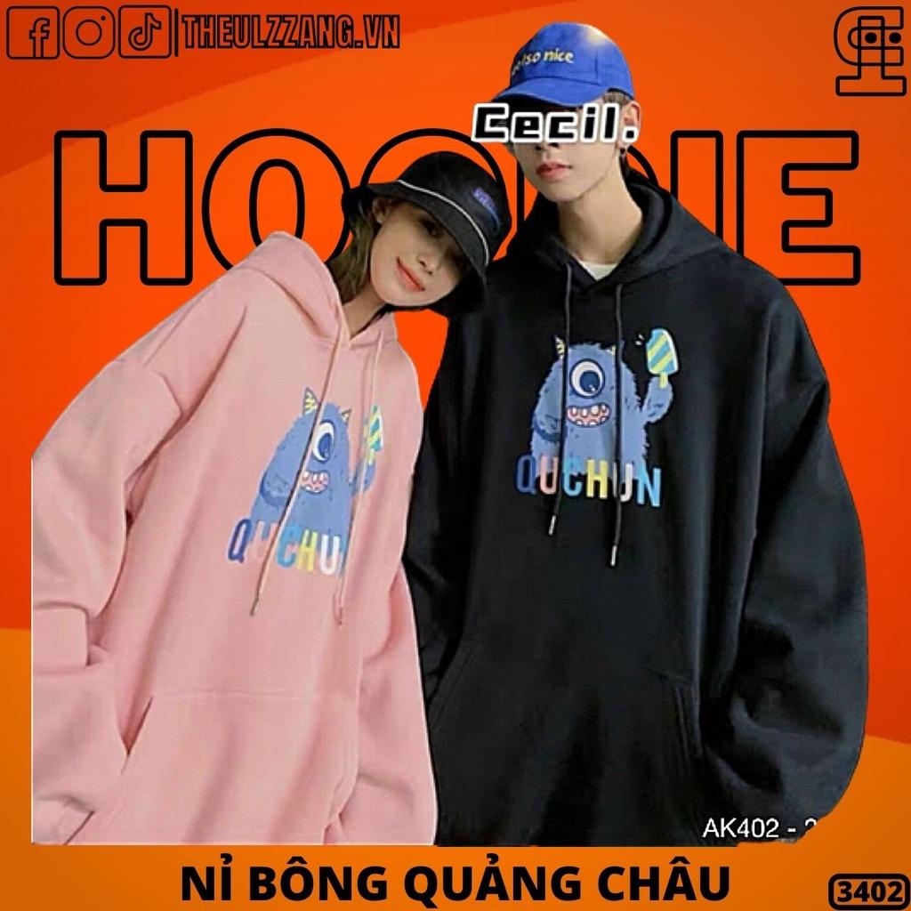 Áo Hoodie Nam Nữ Nỉ Bông Dày Dặn Hàng QC Áo Khoác Hoodie Nỉ Couple Nam Nữ Đôi SWEATER NAM NỮ in QCHUN