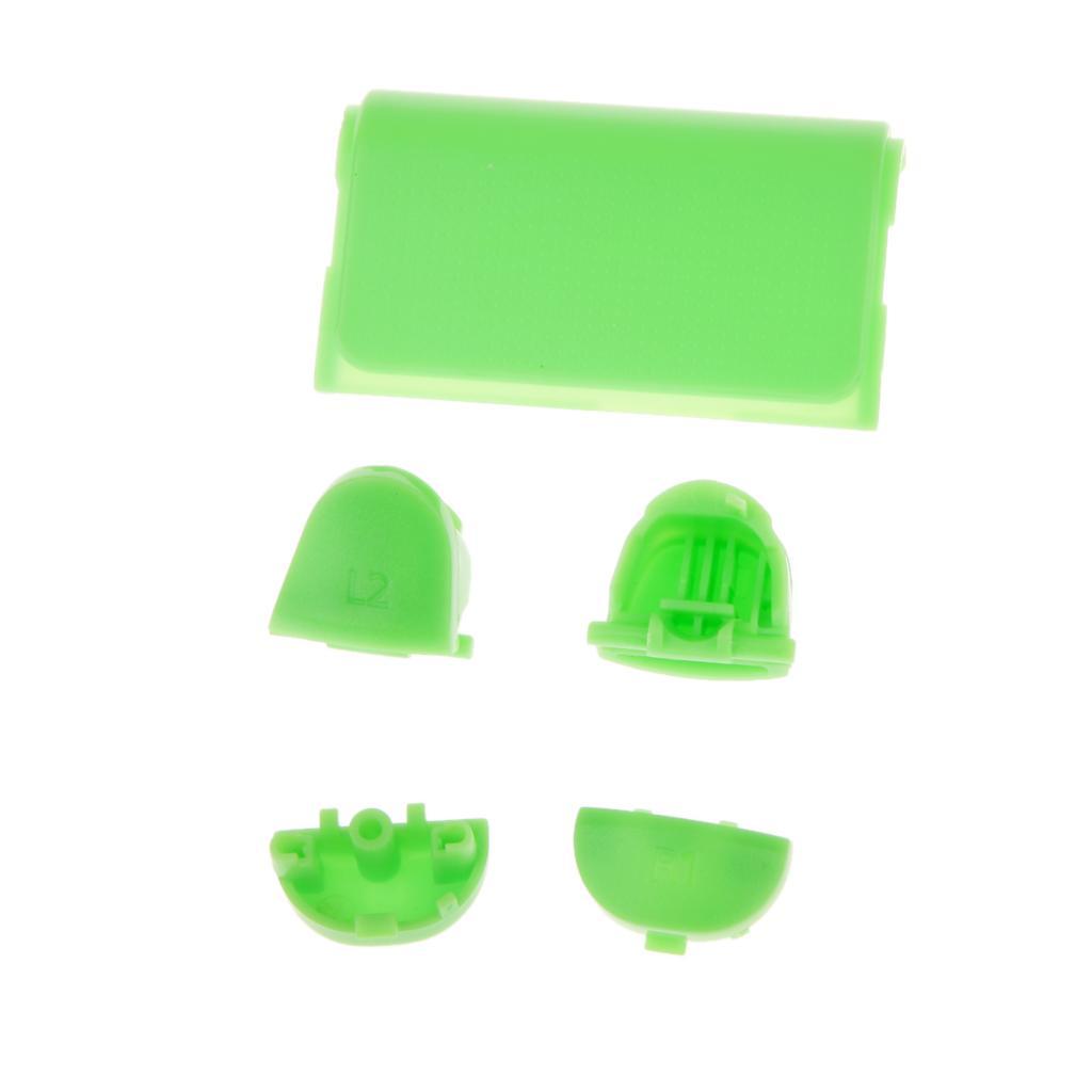 Green Bullet Button Thumbstick D-pad L R Mod For PS4 Playstation Controller