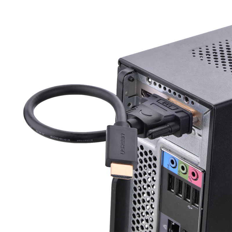 Cáp chuyển đổi HDMI đực sang DVI-I cái UGREEN 20136 - Hàng chính hãng