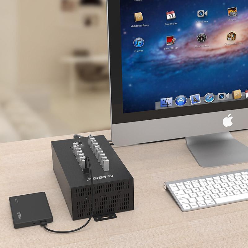 Bộ chia USB HUB 20 cổng USB 2.0 ORICO IH20P-EU-BK- Hàng Chính Hãng