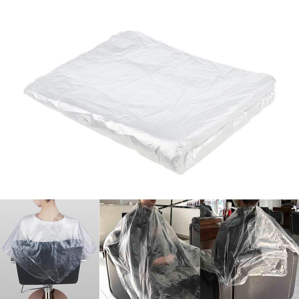 50x Disposable Hair Cutting Cape Salon Gowns Salon Barber Shop Capes Apron