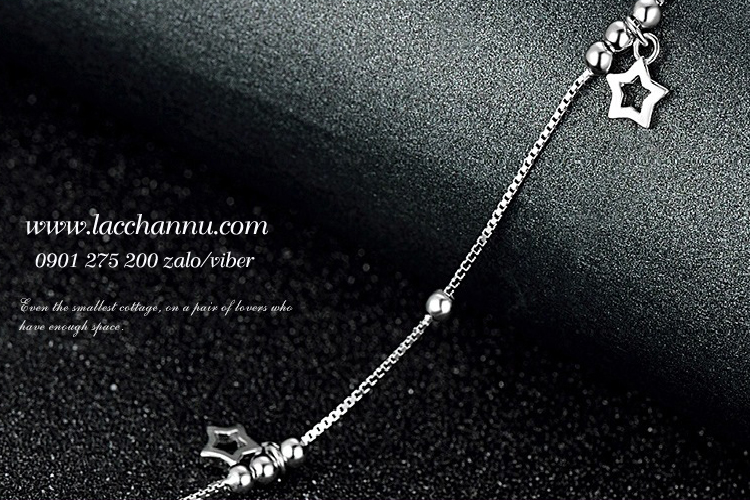 Lắc chân bi tròn đẹp - Lắc chân ngôi sao sành điệu LCNU66
