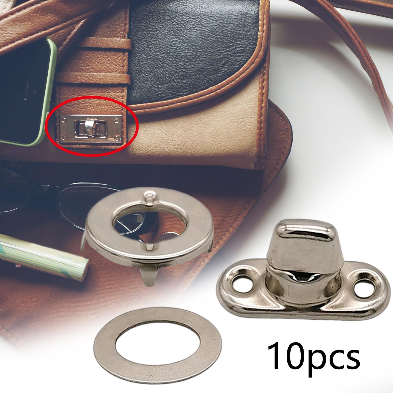 10 Pieces Rotary Button Bag Twist Lock Accessories Buckles for Jewelry Boxes