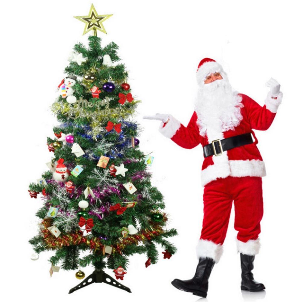 Cây thông noel giáng sinh trang trí nhà cửa,phòng khách, văn phòng tặng kèm đồ trang trí đi kèm nhiều kích thước tán dài