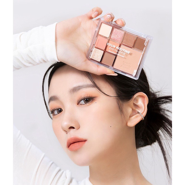 Bảng Phấn Mắt Và Má Hồng Đa Năng 9 Ô Màu Merzy Your Routine Eye Palette