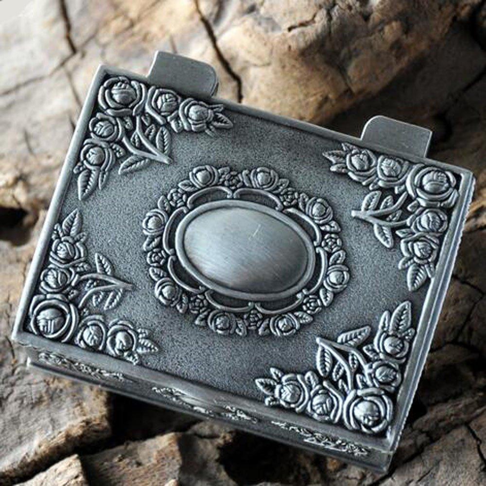 Hộp trang sức Retro Hộp trang sức Hộp trang sức hộp trang sức Hộp trang sức cho trẻ em nữ, bạc cổ