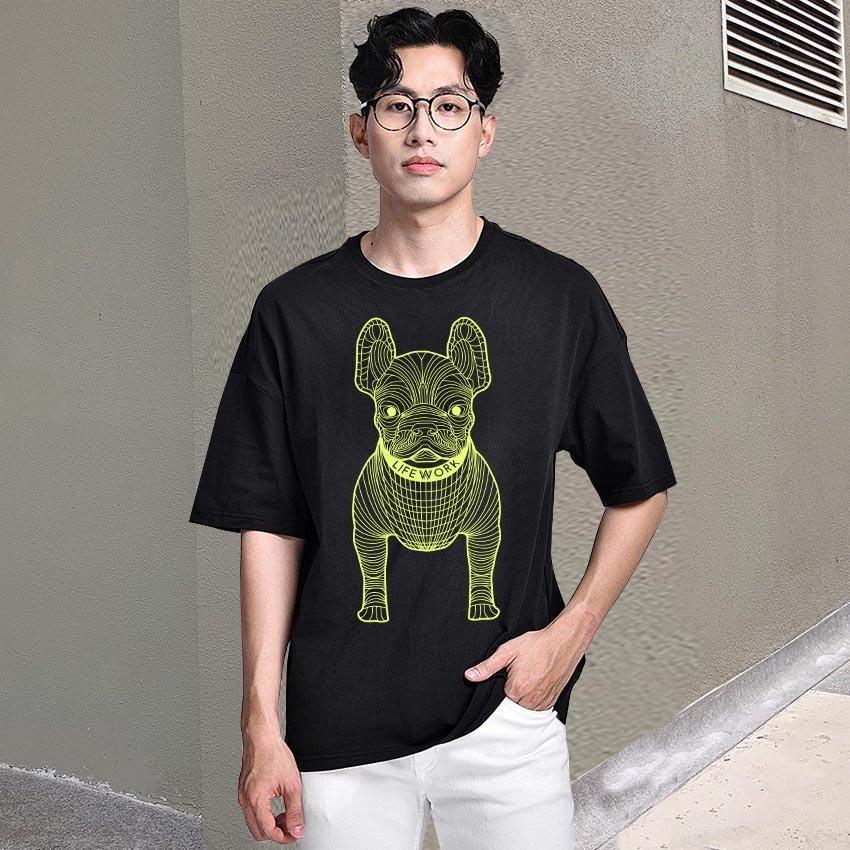 Áo thun, áo phông nam nữ form rộng T&T in hình LifeWork-LW001 chất liệu cotton mềm mát