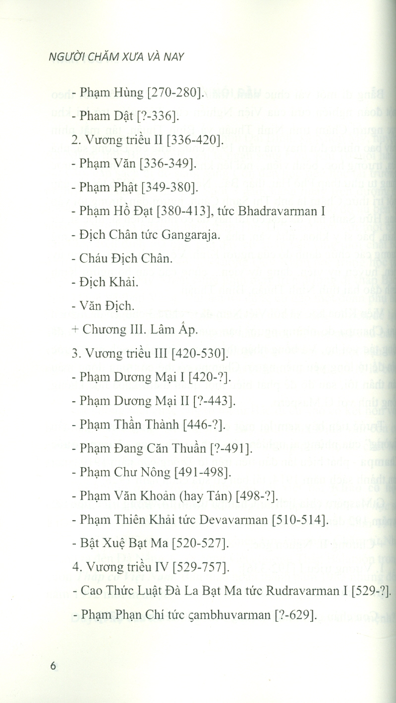 Người Chăm Xưa Và Nay
