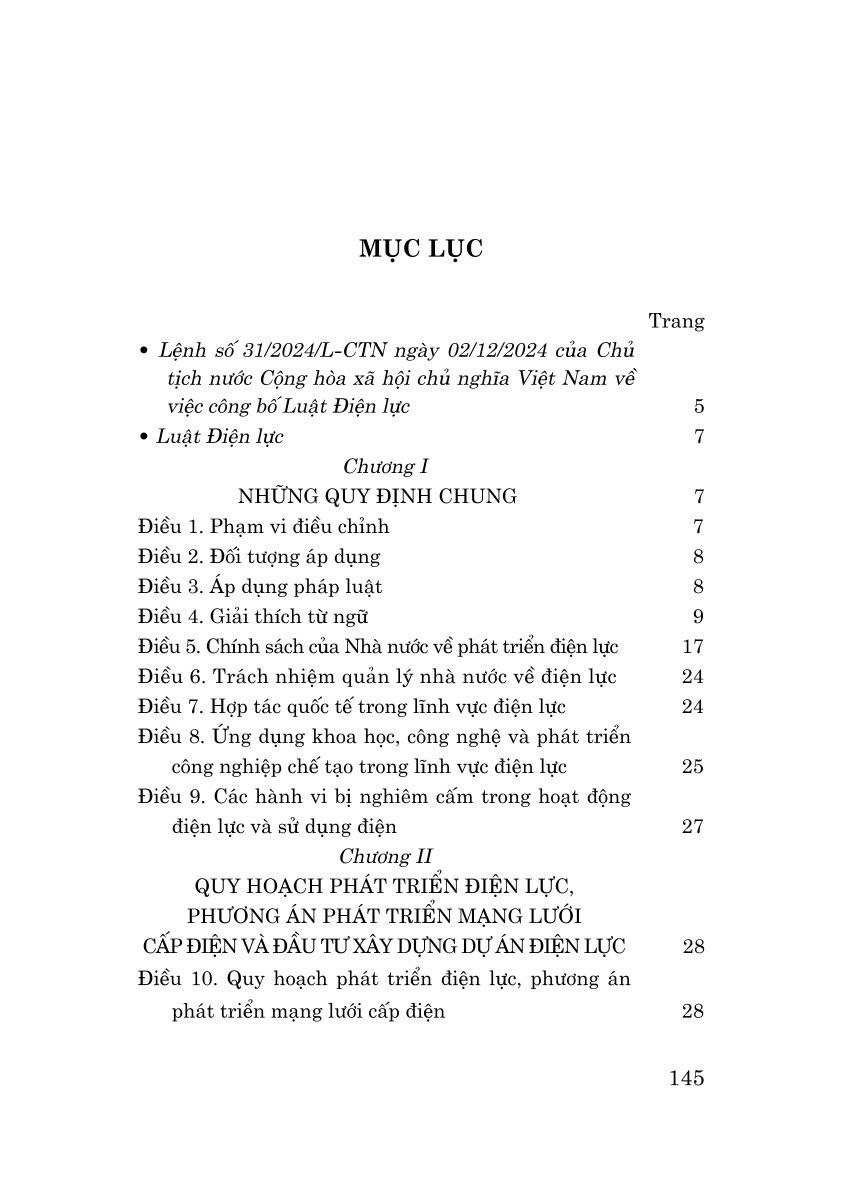 Luật Điện lực năm 2024