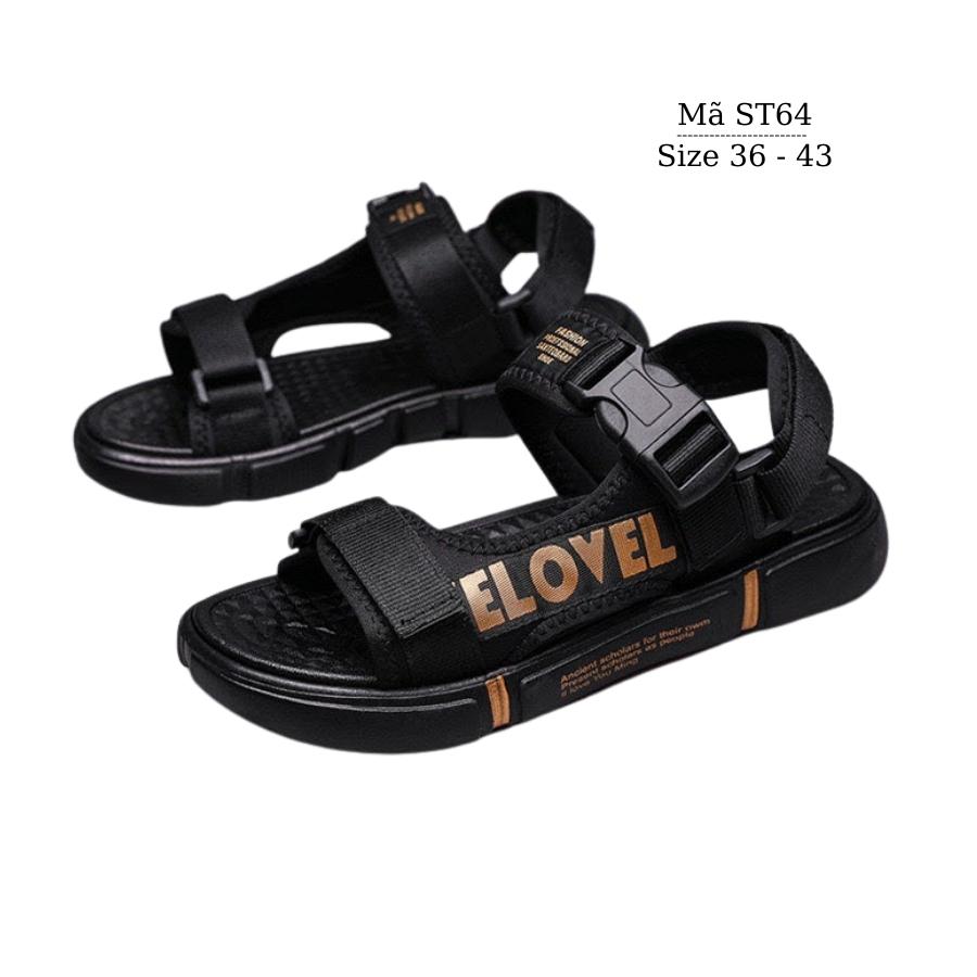 Sandal nam đi học mềm êm chống trơn có quai hậu size to phù hợp cho trẻ em học sinh 10 đến 18 tuổi chân ngoại cỡ LIMIBABY ST64