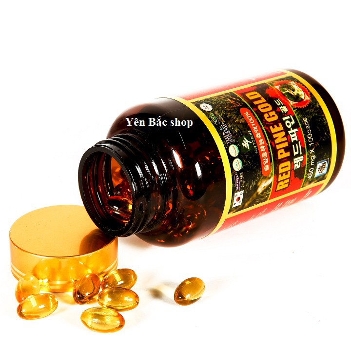 TINH DẦU THÔNG ĐỎ HÀN QUỐC 100 viên Mẫu mới Date mới