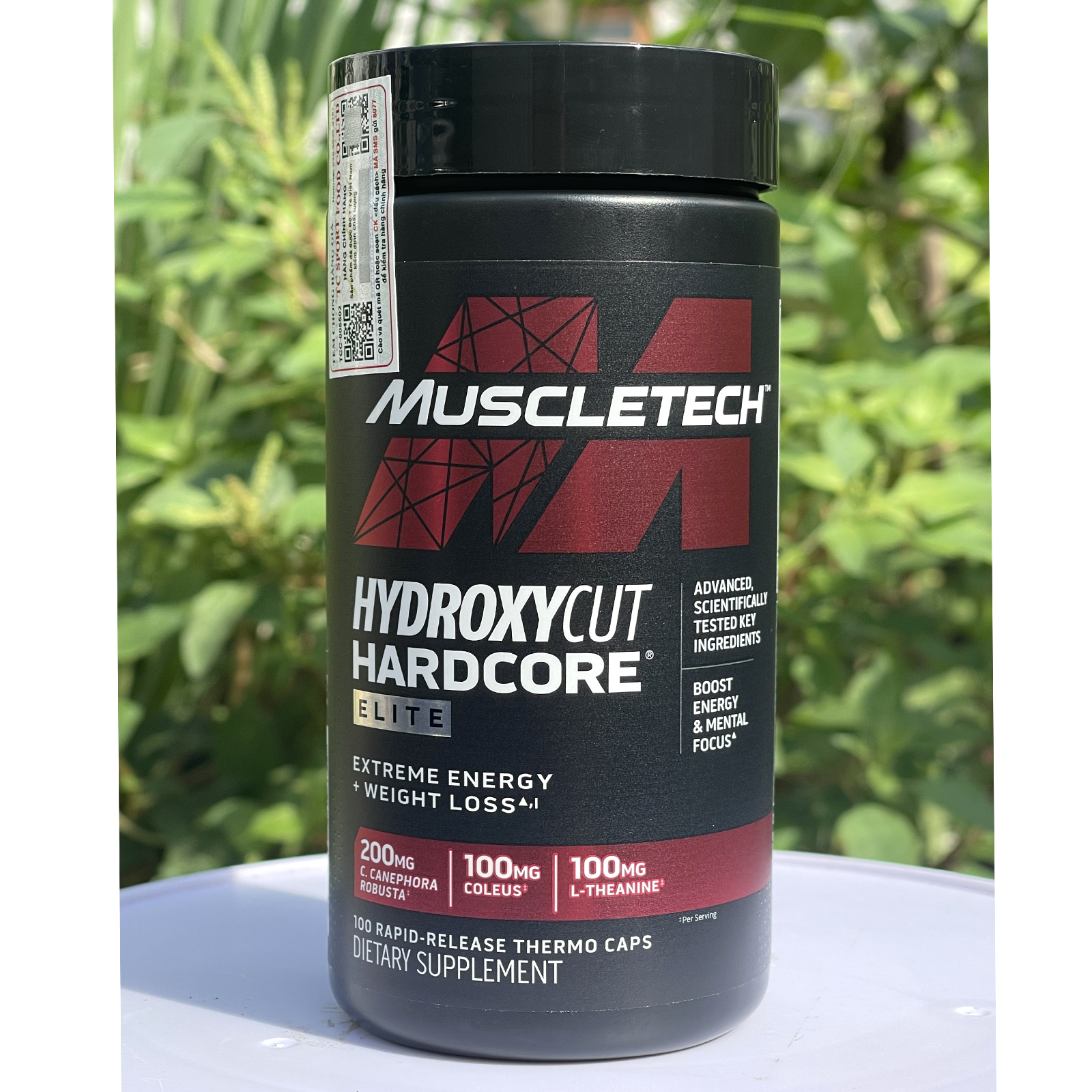 Thực phẩm bổ sung viên đốt mỡ giảm cân Hydroxycut Hardcore Elite của MuscleTech hỗ trợ giảm cân, giảm mỡ bụng mạnh mẽ cho người tập GYM và chơi thể thao