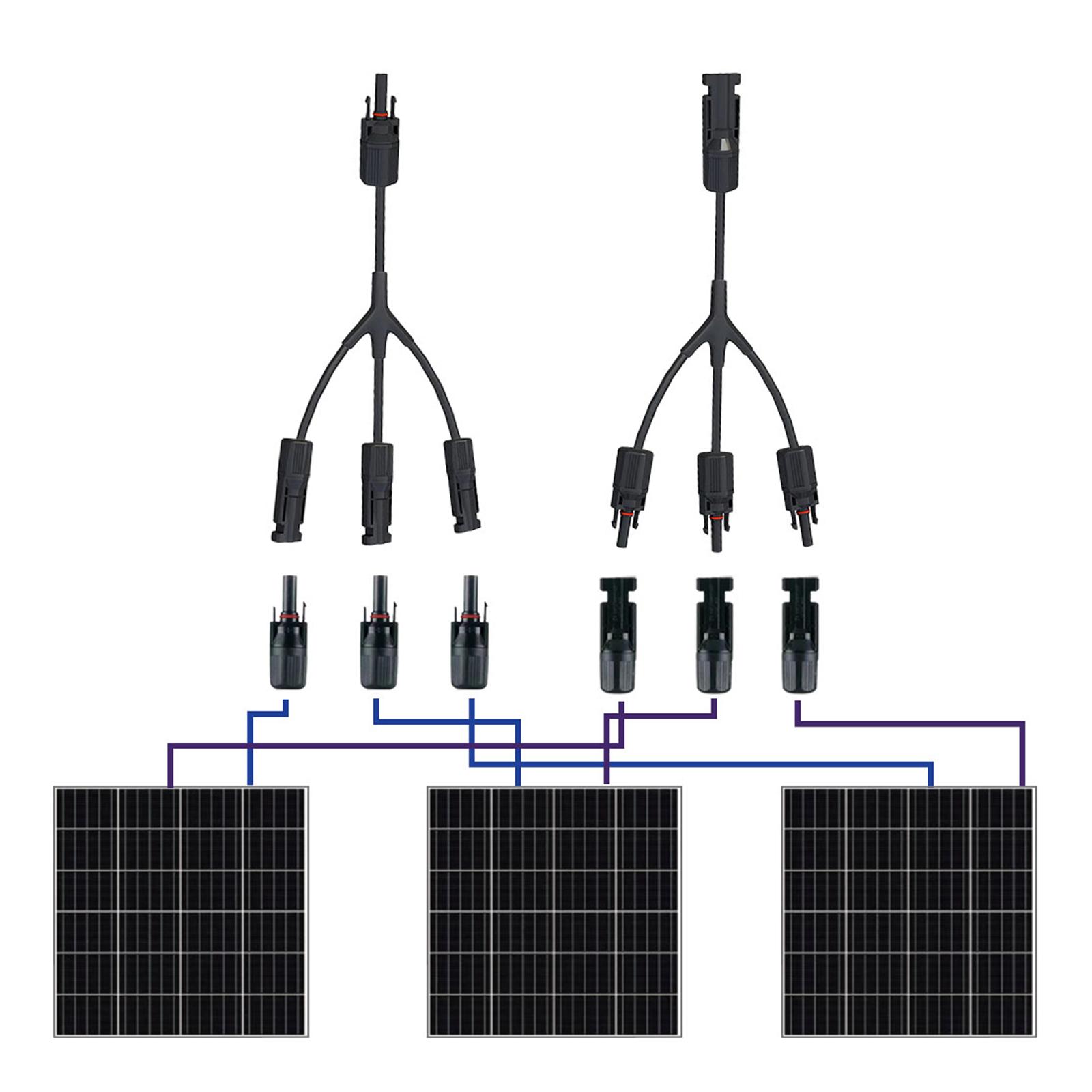 Đầu Nối Cáp Bảng Điều Khiển Năng Lượng Mặt Trời Nam/Nữ Với 1 Đến 3 Nhánh Y Loại Công Cụ Lắp Ráp Cờ Lê Cho Hệ Thống Pv