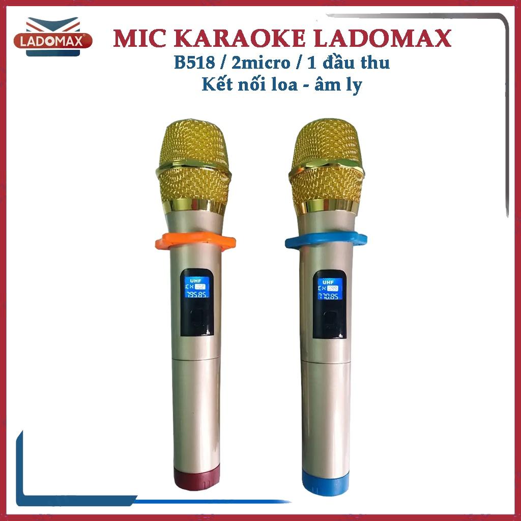 MICRO LOA KÉO LADOMAX B518 - Thu âm tốt, âm thanh chuyên nghiệp - Hàng chính hãng