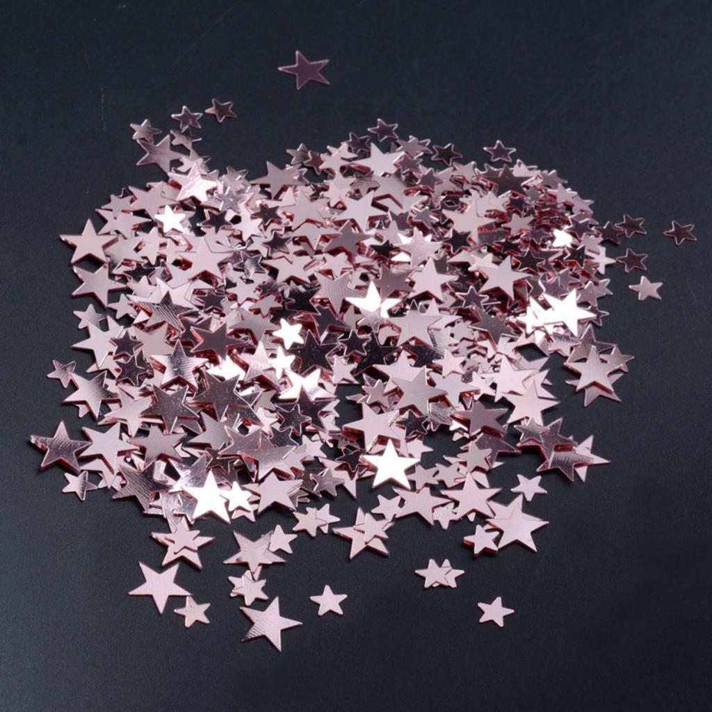 6mm+10mm Mixed Scatters Pentagram Confetti for Wedding Table Decor