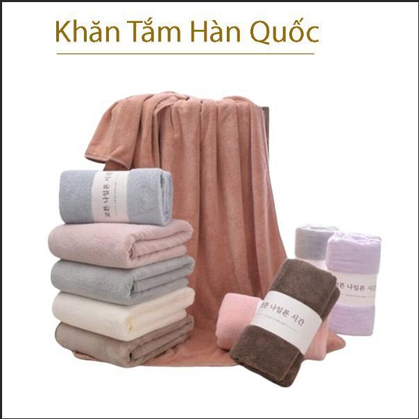 Khăn tắm Khăn tắm lông cừu Xuất HÀN CAO CẤP Khổ Lớn Siêu Mềm Mại thấm nước cực  nhanh màu sắc đa dạng