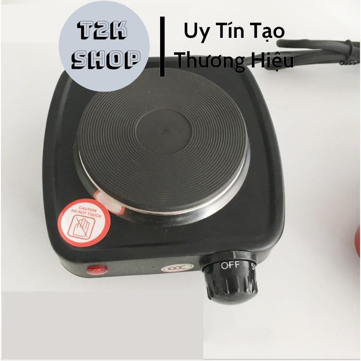 Bếp Điện Mini Công Suất 500W Pha Cafe, Pha Trà Hơ Lá Trầu Cho Bé Đa Năng Không Kén Nồi - T2K Shop