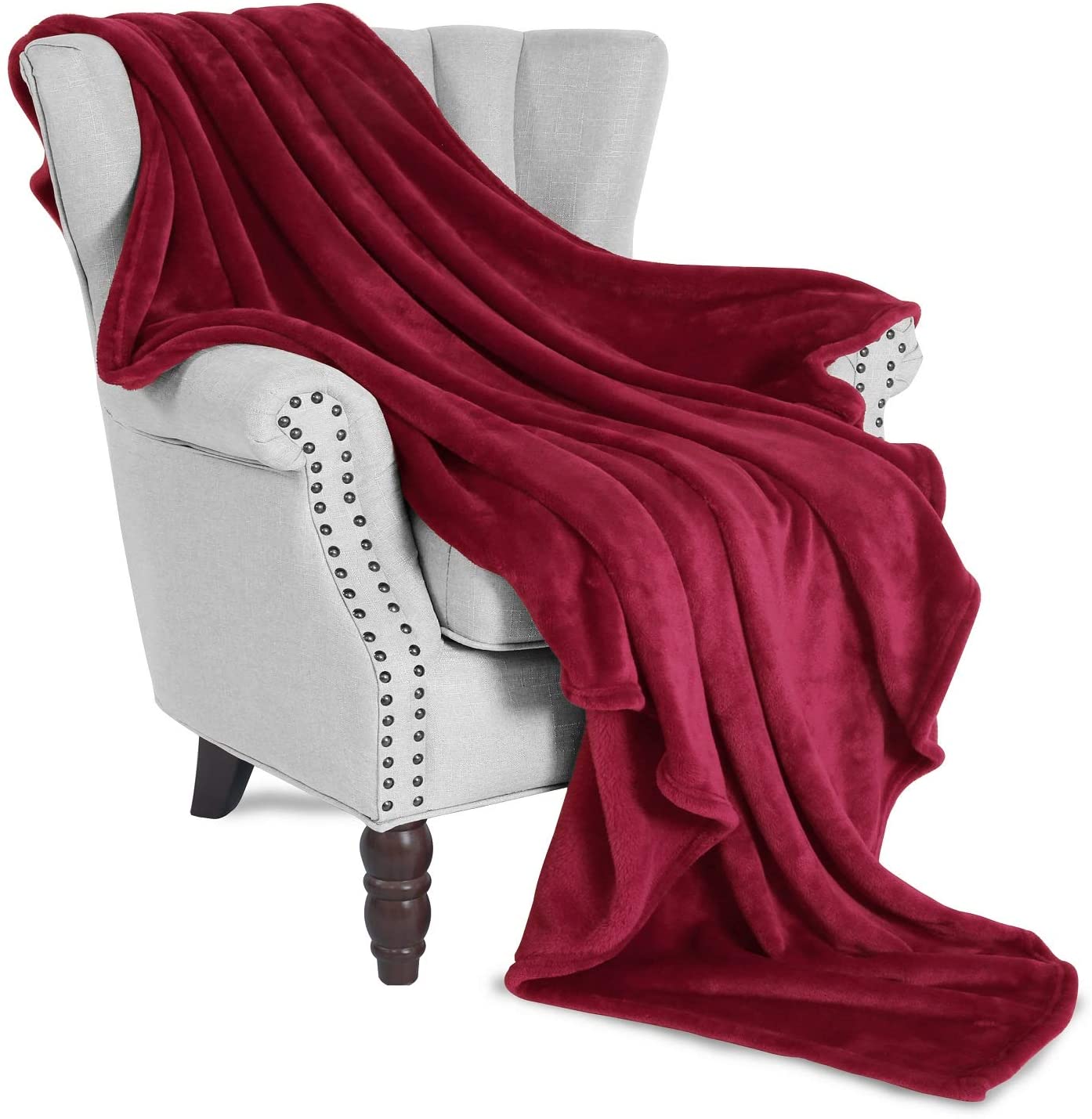 Mền lông cừu đỏ đô, nâu cao cấp A - 1m6x2m