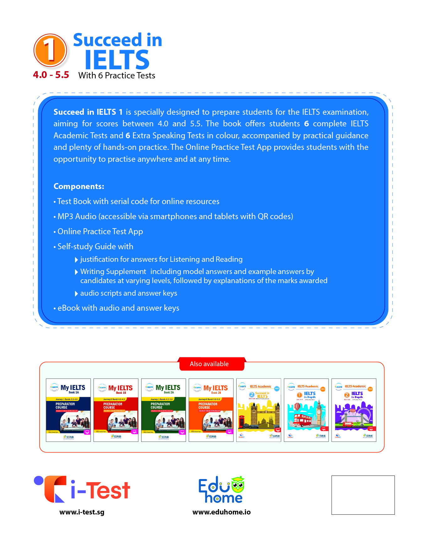 Succeed in IELTS 1 (4.0-5.5) with 6 Practice Tests (New)
