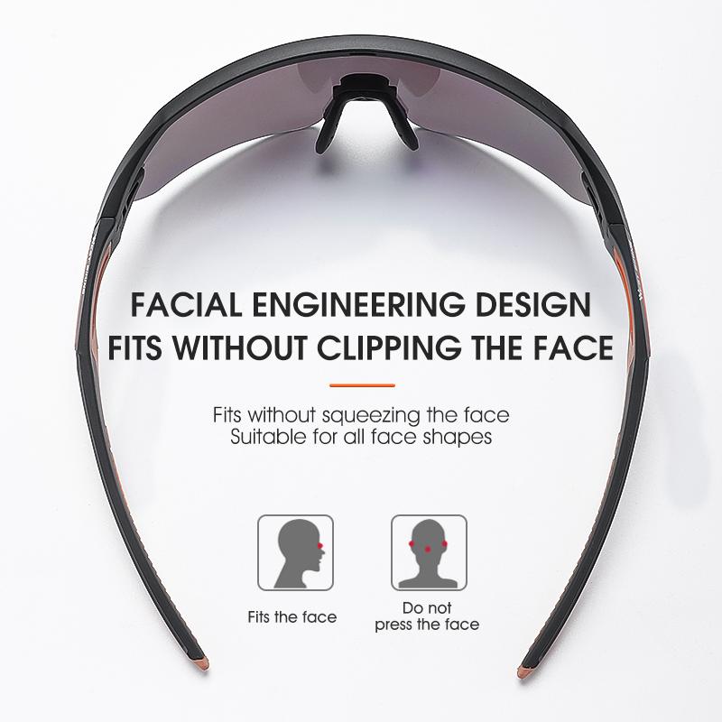 Kính Đi Xe Đạp Tây Cho Nam Nữ Kính Mát Thể Thao UV 400 Kính Đi Xe Đạp Chống Gió PU Để Chạy Bộ, Đi Bộ Đường Dài, Lái Xe Chơi Gôn Color: 140 Black Blue Lenses Color: Classic