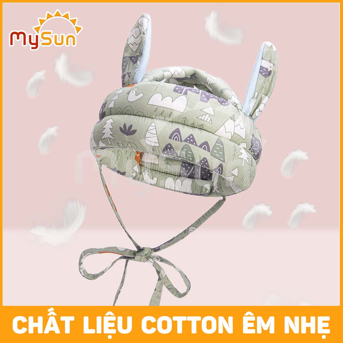 Mũ nón bảo vệ đầu trẻ em bảo hiểm chống va đập cho bé tập bò, đi