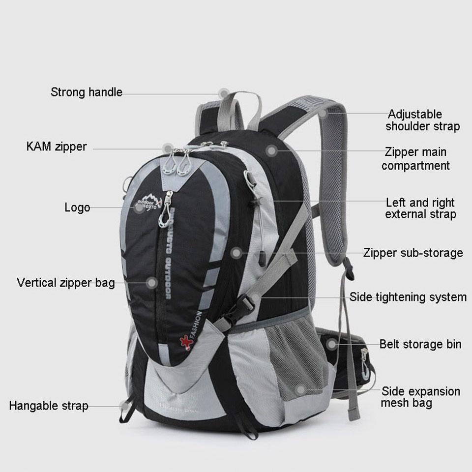 Balo du lịch chống thấm nước dung tích 25L