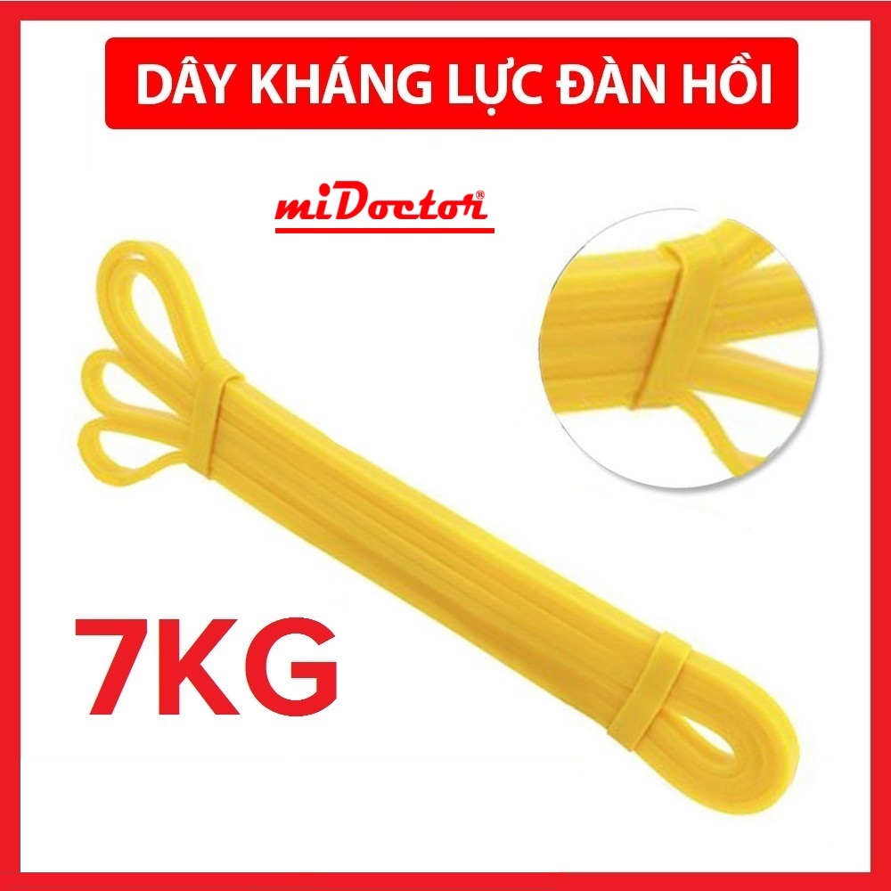 Dây kháng lực tập gym, Power Band đa năng, hỗ trợ luyện tập thể dục, dây trợ lực tập gym Powerband Tập Toàn Thân, Dây kháng lực bằng cao su tự nhiên dùng khi tập thể hình, yoga, pilate – Chính hãng miDoctor