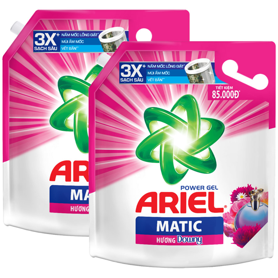 Combo 2 Nước Giặt Ariel Matic Hương Downy 3.2kg
