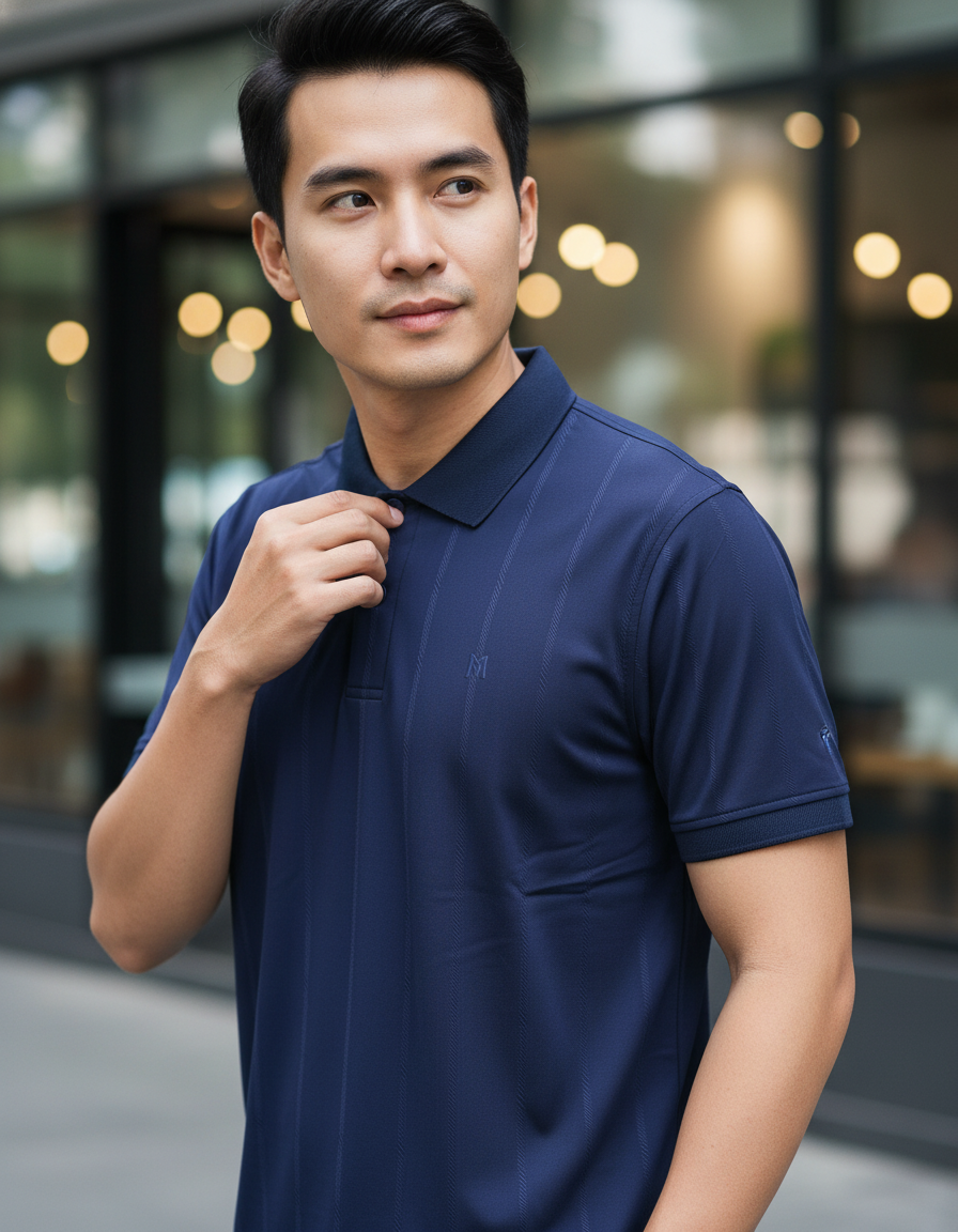 Áo thun nam Polo Khatoco(size L_3XL)