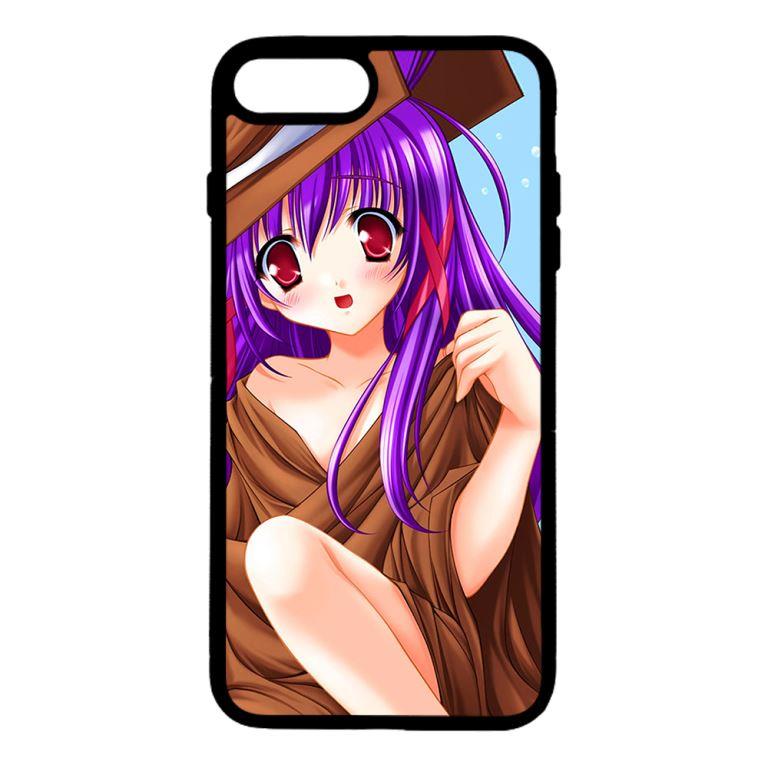 Ốp lưng dành cho điện thoại Iphone 7 Plus Anime Cô Gái Tóc Tím