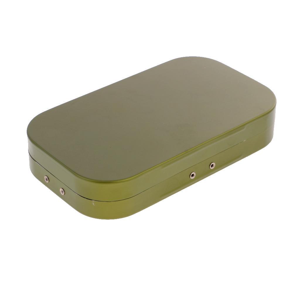 2pcs Waterproof Aluminum Alloy Slit Foam Fly Fishing Boxes Flies Tackle Box 2 Color