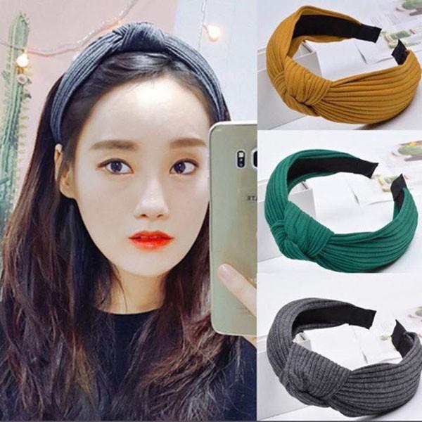 Cài Tóc Turban Gọng Nhựa bọc Vải gân tăm