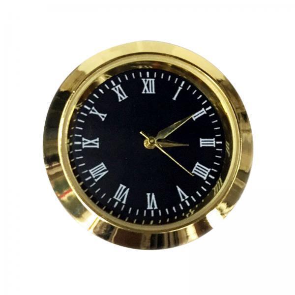 2xRound Clock Insert Easy to Read Metal Mini Clock Roman Numerals Clock Face