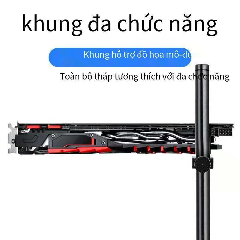 Giắc cắm card đồ họa máy tính để bàn theo phong cách mới nhất hợp kim nhôm hỗ trợ kệ card đồ họa card đồ họa làm mát bằng nước với thanh hỗ trợ kéo dài bằng nhôm