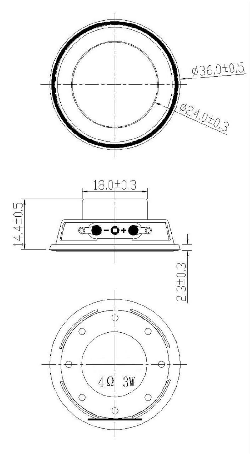 Sotamia 2pcs 36mm 1,4 inch loa toàn diện có độ phân giải đầy đủ