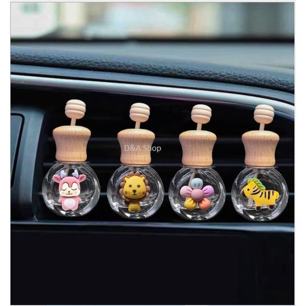 Lọ đựng khuếch tán tinh dầu ô tô cài cửa gió hình con vật - Hoàng Đông Shop.