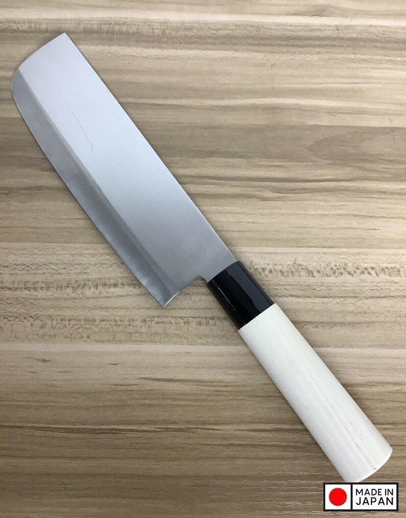 Dao thái cắt rau cán gỗ của Nhật Bản lưỡi dài17.3cm thép không gỉ - Hàng nội địa Nhật Bản |#Made in Japan|