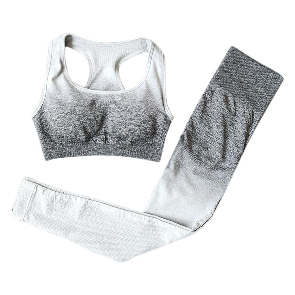 Women 2 Pieces Tracksuit Sports Bra Legging Pants Yoga Set Outfit