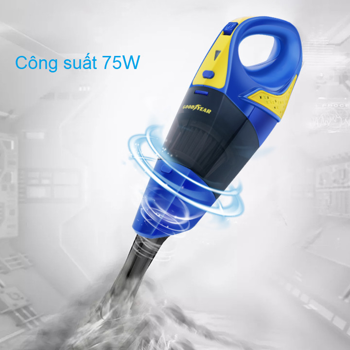 Máy hút bụi cầm tay Goodyear GY-2891  Công suất: 75W - HÀNG NHẬP KHẨU