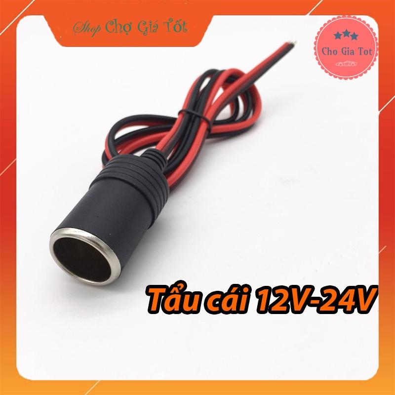 Dây đầu tẩu cái 12V -24V trên ô tô