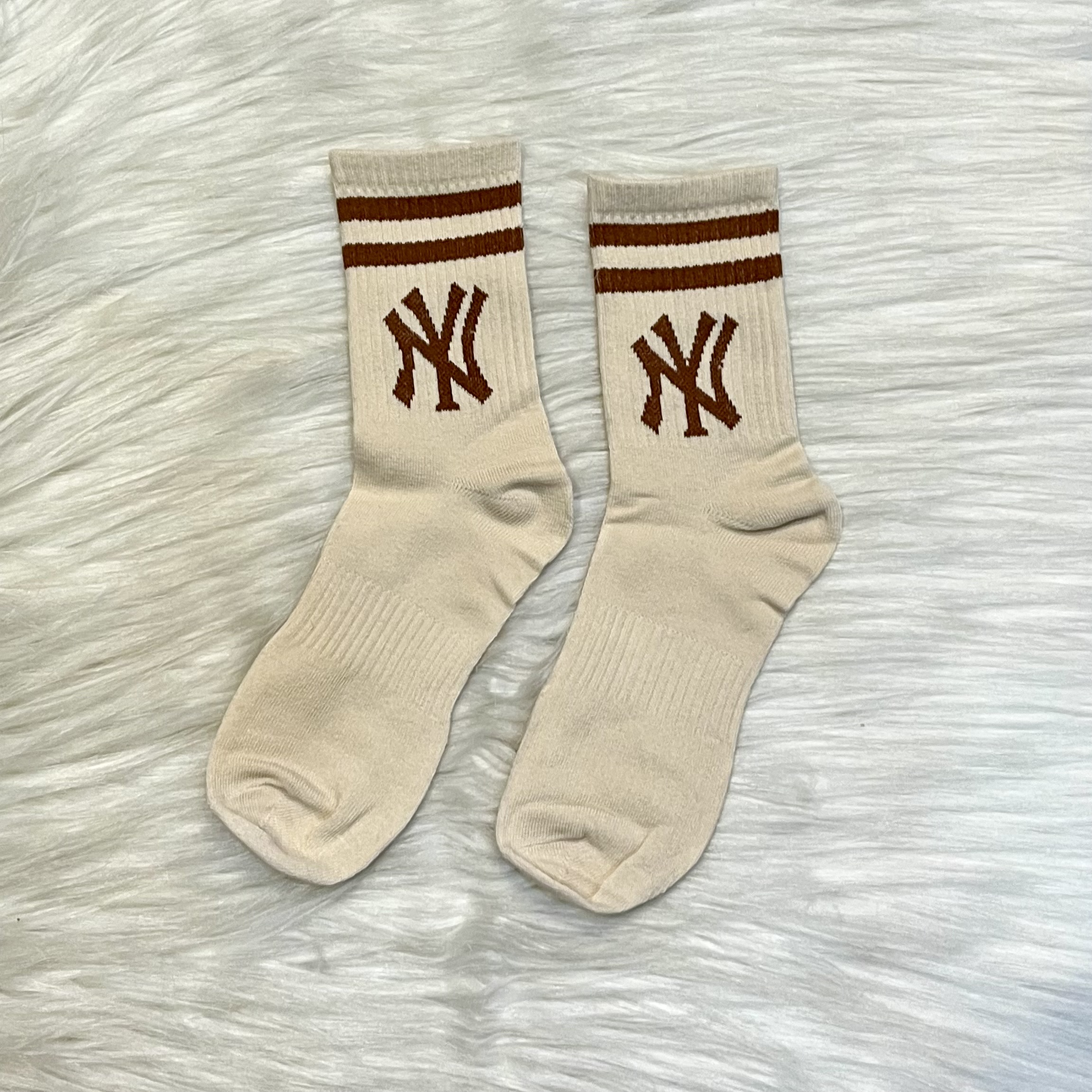 Tất cổ cao nam nữ cotton dày dặn mẫu chữ đơn giản - combo 3 đôi tặng kèm túi zip