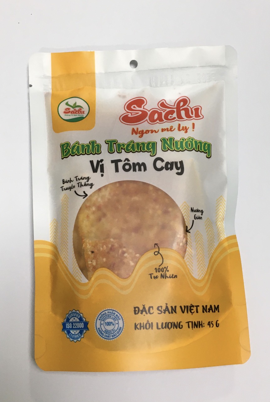 Bánh Tráng Nướng Vi Tôm Cay Sachi 45gram