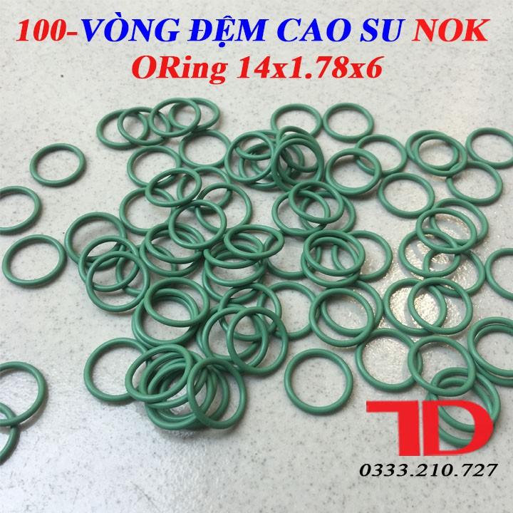 100 vòng đệm cao su NOK, Oring cao su 14X1.78X6