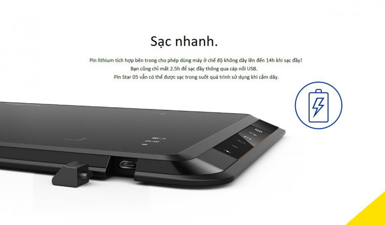 Bảng Vẽ Điện Tử XP-Pen Star05 8x6 inch Wireless, 6 Nút Cảm Ứng, Bút Stylus Không Sạc Chính Hãng (Tặng Găng Tay Họa Sĩ)