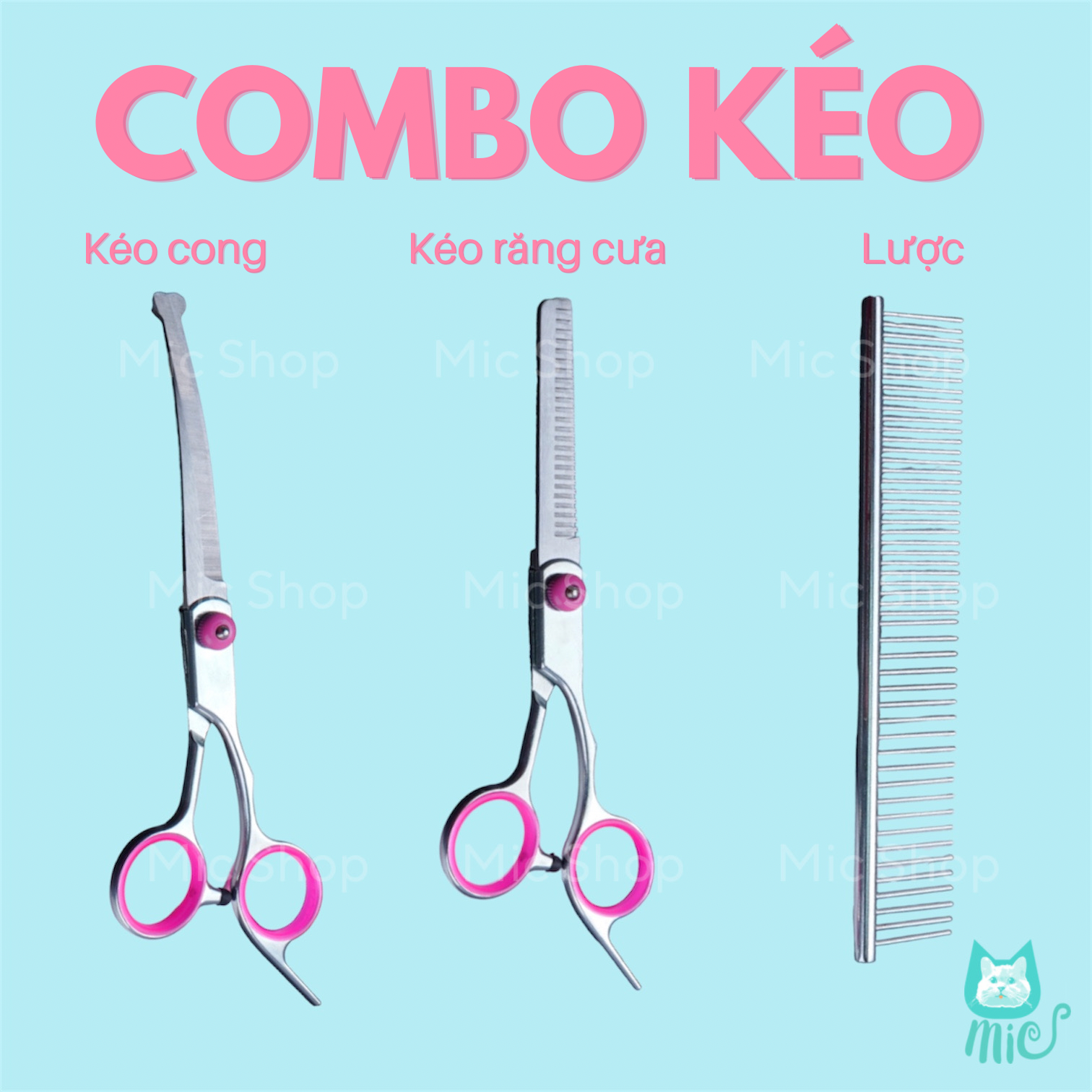 Bộ Kéo Cắt Tỉa Lông Chó Mèo