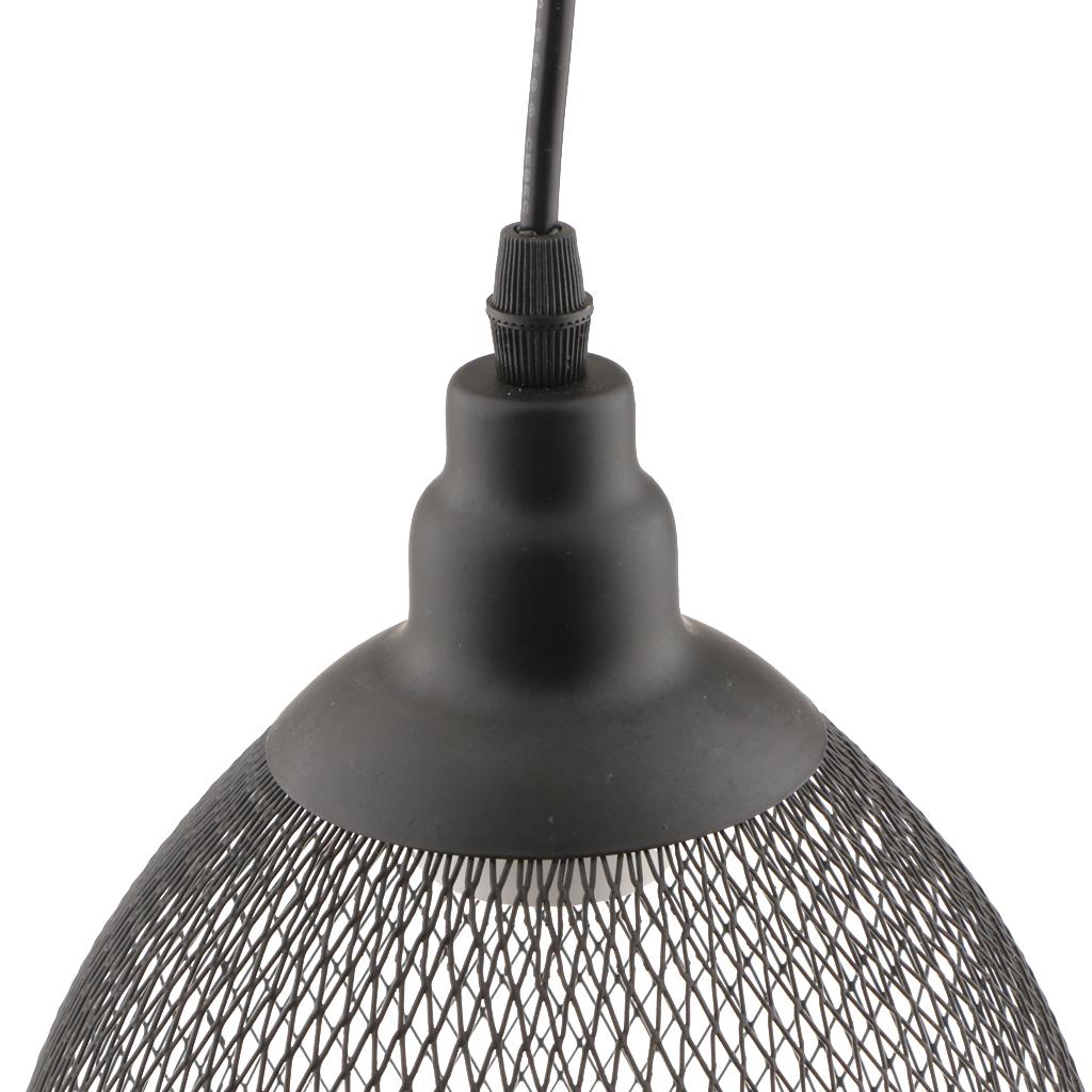 Black Metal Retro Iron Ceiling Pendant Light Chandeliers Fitting Lampshade Loft