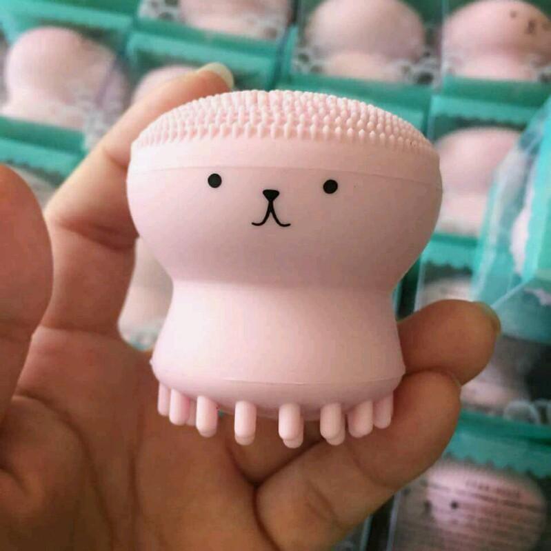 Bạch tuộc rửa mặt kiểu Hàn Quốc/ Dụng cụ massage mini hình bạch tuộc