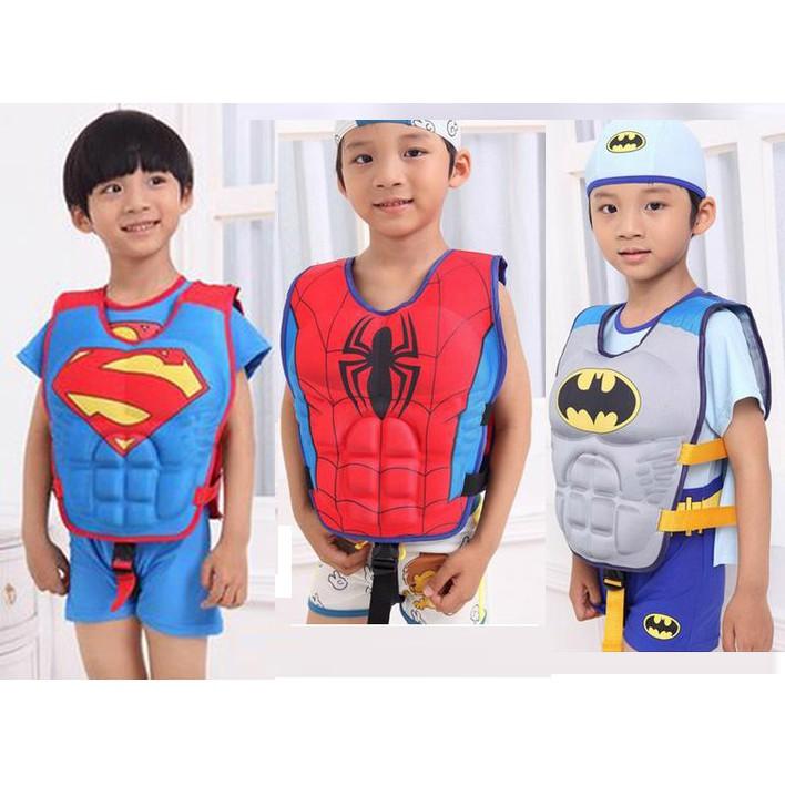 Áo phao bơi siêu anh hùng cho bé từ 3-6 tuổi