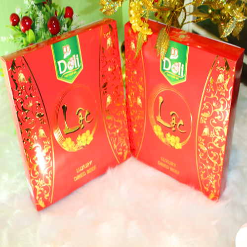 Khô Bò Giòn hộp giấy cao cấp 500gr